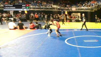 5A 105 lbs Cons. Round 2 - Chloe Enberg, Cedar Park vs Ava Posas, Midlothian Heritage