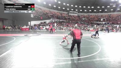 75 lbs Cons. Round 3 - Eva Scholl, Wisconsin vs Aariyah Sandoval, Askren Wrestling Acadamy