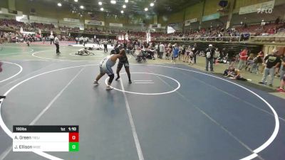 190 lbs Rr Rnd 4 - Adriel Green, Trojan Youth Wrestling vs Jordan Ellison, Widefield WC