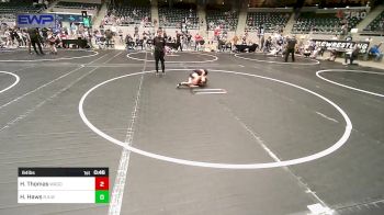 64 lbs Rr Rnd 5 - Hollis Thomas, Wagoner Takedown Club vs Hudson Haws, Rollers Academy Of Wrestling