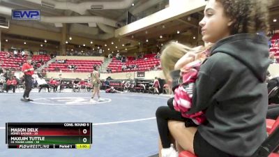 100 lbs Cons. Round 5 - Maxuim Tuttle, CK Young Lions vs Mason Delk, Honey Badger