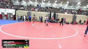 129-142 lbs Round 3 - Aiden Hutchison, Crawfordsville WC vs Jared Guevara, Whiteland WC