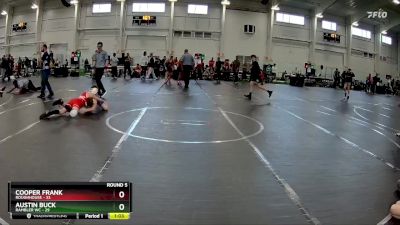 92 lbs Round 5 (10 Team) - Cooper Frank, ROUGHHOUSE vs Austin Buck, Rambler WC