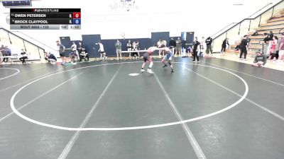 132 lbs Cons. Semis - Owen Petersen, IL vs Brock Claypool, IL