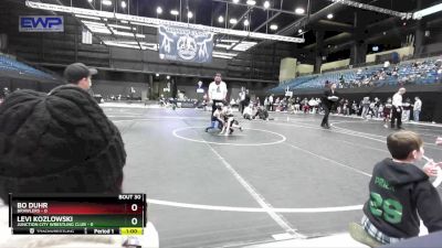 43 lbs Quarterfinal - Levi Kozlowski, Junction City Wrestling Club vs Bo Duhr, Brawlers