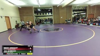 125lbs Cons. Round 3 - Brody Arbogast, Battle Ground (Girls) vs Ana Quebrado, Kentwood (Girls)