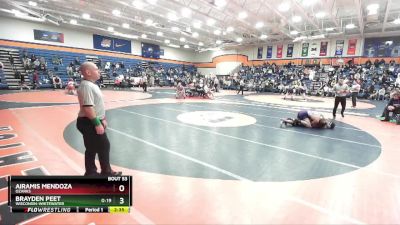 165 lbs Champ. Round 1 - Airamis Mendoza, Ozarks vs Brayden Peet, Wisconsin-Whitewater