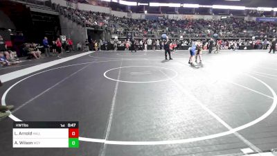 Quarterfinal - Lawton Arnold, Hallsville Kids Club vs Abraham Wilson, Webb City Youth Wrestling