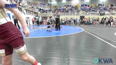 46 lbs Rr Rnd 2 - Duke Friddle, Rough Riders vs Ross Shimonek II, Pawhuska Elks Takedown