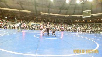 54 lbs Round Of 32 - Madilyn Bauman, Kodiak Attack vs Quinn Horne, Springdale Youth Wrestling Club