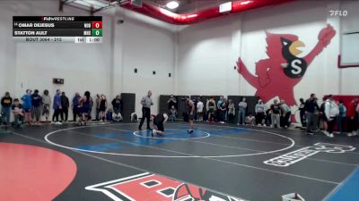 215 lbs Champ. Round 1 - Omar DeJesus, Noblesville vs Statton Ault, McCutcheon High School