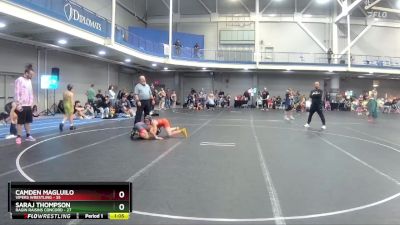 92 lbs Round 3 (6 Team) - Saraj Thompson, Ragin Raisins Concord vs Camden Magluilo, Vipers Wrestling