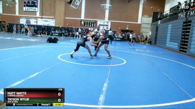 175 lbs Cons. Round 4 - Matt Watts, Corner Canyon vs Tayson Wylie, Box Elder