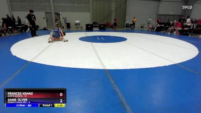 125 lbs Placement Matches (8 Team) - Frances Kranz, South Dakota vs Saige Olver, Pennsylvania Red