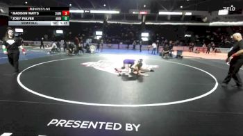 Girls 135 lbs Semifinal - Madison Watts, Sumner (Girls) vs Zoey Pulver, Auburn (Girls)