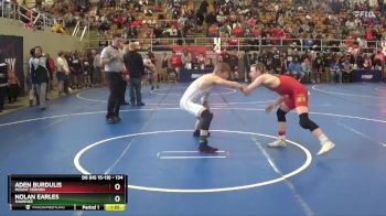 134 lbs Champ. Round 1 - Nolan Earles, Shawnee vs Aden Burdulis, Mount Vernon