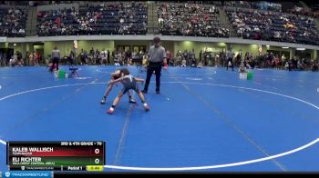 70 lbs Quarterfinal - Kaleb Wallisch, Team Nazar vs Eli Richter, WCA (West Central Area)