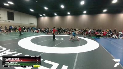 120-122 lbs Round 1 - Mason Opsahl, Texas Elite Wrestling Club vs Haolong Cai, Best Trained Wrestling