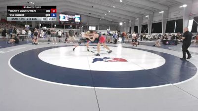 215 lbs Quarters - Danny Zmorowski, Cougar Wrestling Club vs Eli Knight, Quest