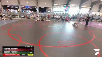 75 lbs Quarterfinal - Hunter Heuring, Amped Wrestling Club vs Boston Mooney, Cypress Wrestling Club