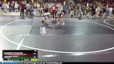 98-104 lbs Round 1 - Brianna Scott, Colorado vs Elizabeth Valentin, Cheyenne Mountain Wrestling Club