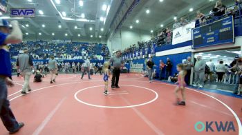 46 lbs Rr Rnd 2 - Jo Thigpen, Choctaw Ironman Youth Wrestling vs Mia Dinger, Newkirk Takedown Club