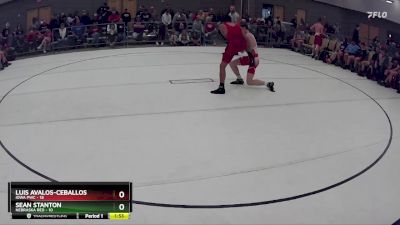 141 lbs Round 4 (8 Team) - Luis Avalos-Ceballos, Iowa PWC vs Sean Stanton, Nebraska Red