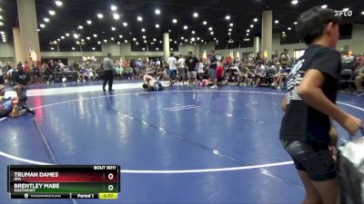 90 lbs Quarterfinal - Truman Dames, RPA vs Brentley Mabe, Northport