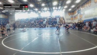 106 lbs Cons. Round 3 - Zachary Chemerisov, Mater Lakes vs Joshua Rivero, Eagle Empire