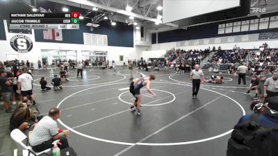150 lbs Cons. Round 3 - Jaicob Trimble, Chaparral High School Wrestlin vs Nathan Saldivar, Mercenary