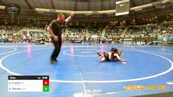 68 lbs Quarterfinal - Sascha Trujillo, Bison Takedown Club vs Kelsey Palmer, Well Trained