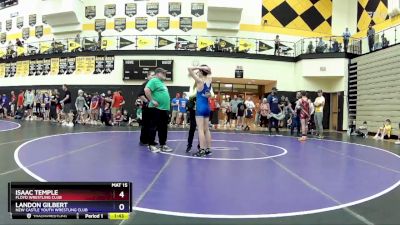 125 lbs Cons. Round 2 - Isaac Temple, Floyd Wrestling Club vs Landon Gilbert, New Castle Youth Wrestling Club