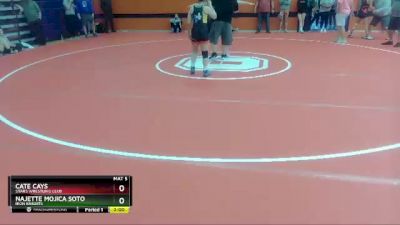 127 lbs Round 1 - Najette Mojica Soto, Iron Knights vs Cate Cays, Stars Wrestling Club