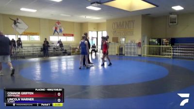 49kg/108lbs Semifinal - Connor Griffen, Unattached vs Lincoln Warner, Alaska