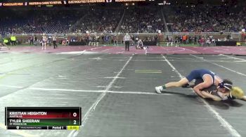 D4-113 lbs Cons. Round 2 - Tyler Sheeran, St Francis HS vs Kristian Heighton, Martin HS