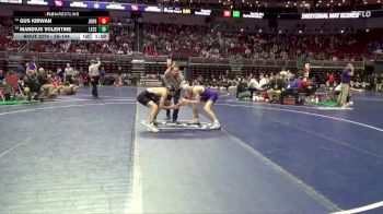 3A-144 lbs Cons. Round 2 - Mandius Volentine, Lewis Central vs Gus Kirwan, Johnston