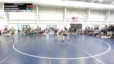 83 lbs Round 3 (4 Team) - Kyler Robinson, South Central Utah vs LOGAN CRAWFORD, Santas Misfits