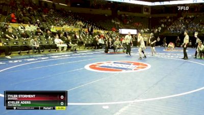 150 Class 3 lbs Cons. Round 3 - Tyler Storment, Branson vs Kyeler Aders, Farmington