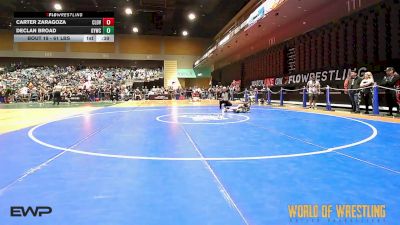 61 lbs Round Of 16 - Carter Zaragoza, Cloverdale vs Declan Broad, Greenwave Youth Wrestling Club