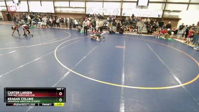 80 lbs Semifinal - Keagan Collins, Sanderson Wrestling Academy vs Carter Larsen, True Grit Wrestling Club