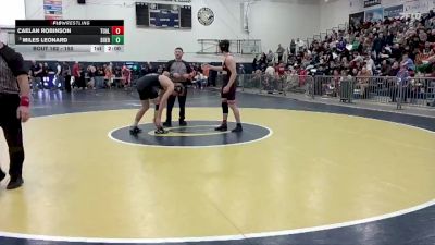 150 lbs Champ. Round 2 - Miles Leonard, Sherwood vs Caelan Robinson, Tualatin
