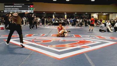 106 lbs Round Of 64 - Sebastian Gutierrez, CA vs Hayden Archbell, VA