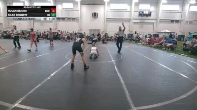 84 lbs Round 2 (8 Team) - Nolan Berasi, Wrecking Crew Demolition Team vs Silas Bennett, Ohio Gold