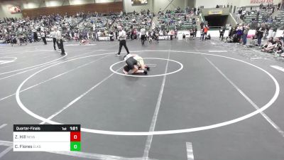 116 lbs Quarterfinal - Zaiden Hill, Nevada Elite vs Carlos Flores, Elks Wrestling Club