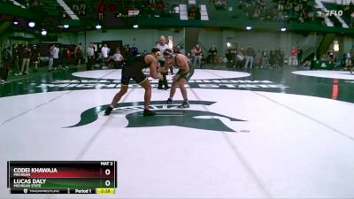 184 lbs 3rd Place Match - Codei Khawaja, Michigan vs Lucas Daly, Michigan State