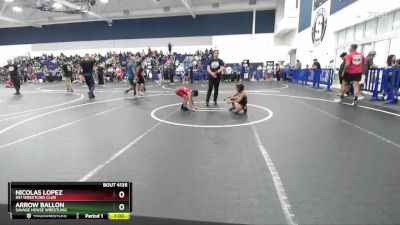 53 lbs Round 5 - Arrow Ballon, Savage House Wrestling vs Nicolas Lopez, 951 Wrestling Club