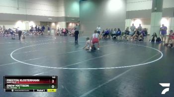 132 lbs Round 1 (6 Team) - Preston Klostermann, Iowa Gold vs Drew Mattison, STL Orange