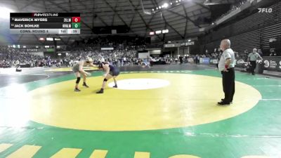 Boys 1A 165 lbs Cons. Round 4 - Jack Bohlke, Naches Valley vs Maverick Myers, Zillah