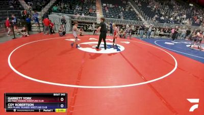 77 lbs Cons. Semi - Garrett York, Big Piney Pinners Wrestling Club vs Coy Robertson, High Plains Thunder Wrestling Club