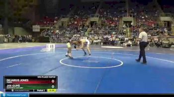 160 lbs 5th Place Match - Jax Gums, Bismarck Century vs DeJarius Jones, Minot